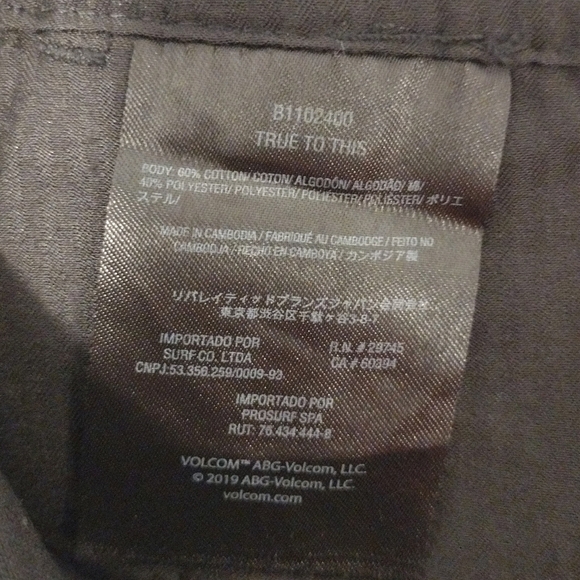 Volcom - So Chickie Highrise Crop Black Pants - Picture 15 of 16